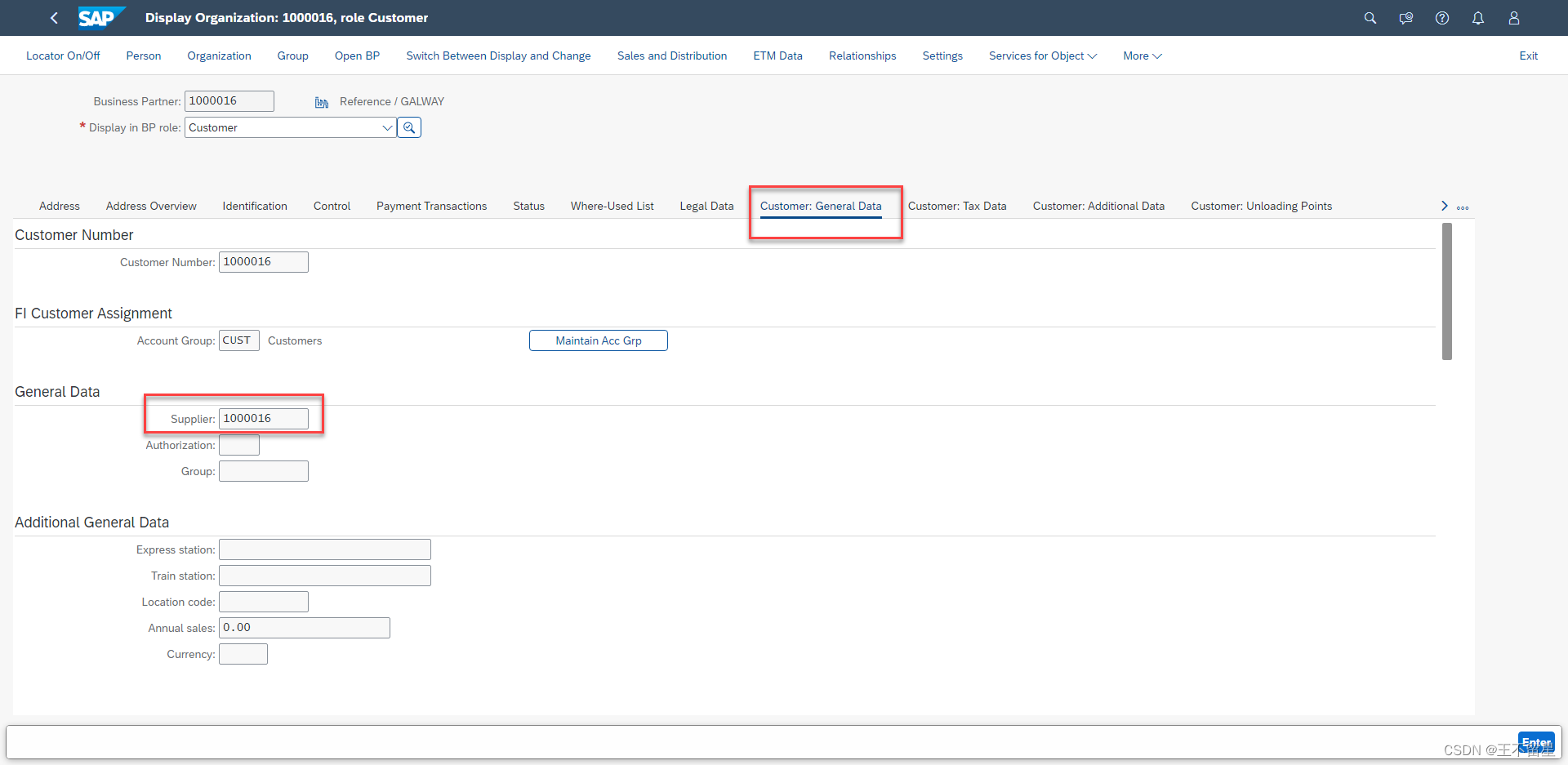 SAP BP Customer (or) Vendor is not currently referenced and will be