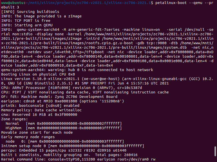 zc706编译及qemu启动和使用_qemusystemaarch64.exe warning hub 0 is not conCSDN博客