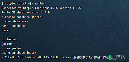 linux(centos7)环境下：jmeter+Grafana+influxdb实现性能监控搭建