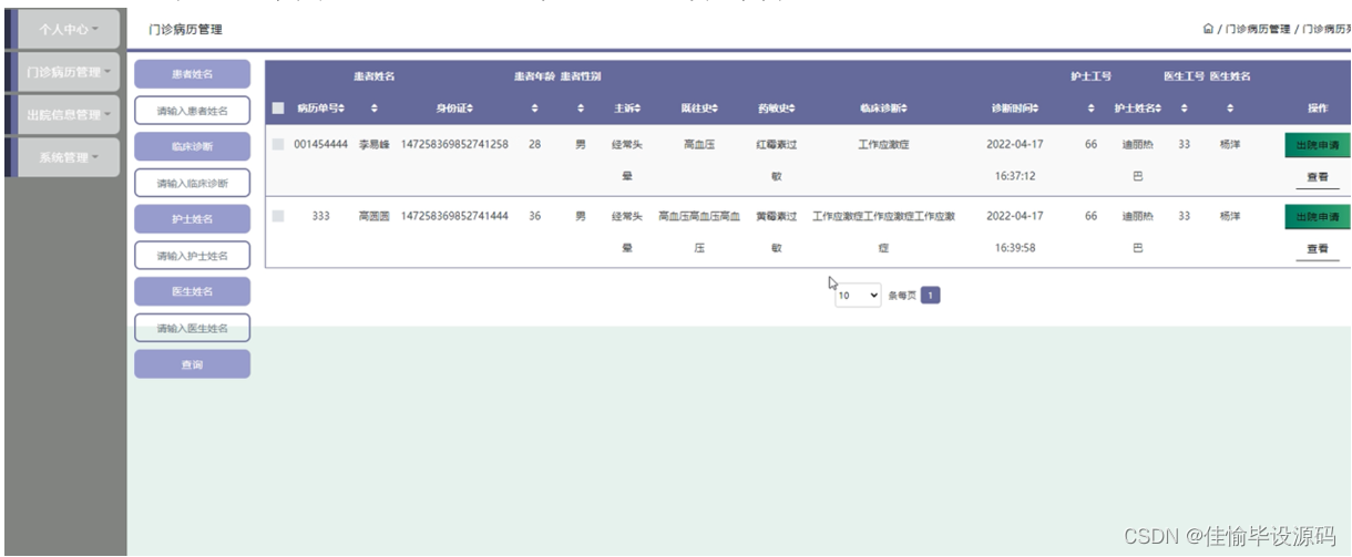 jsp+ssm计算机毕业设计病历管理系统设计【附源码】