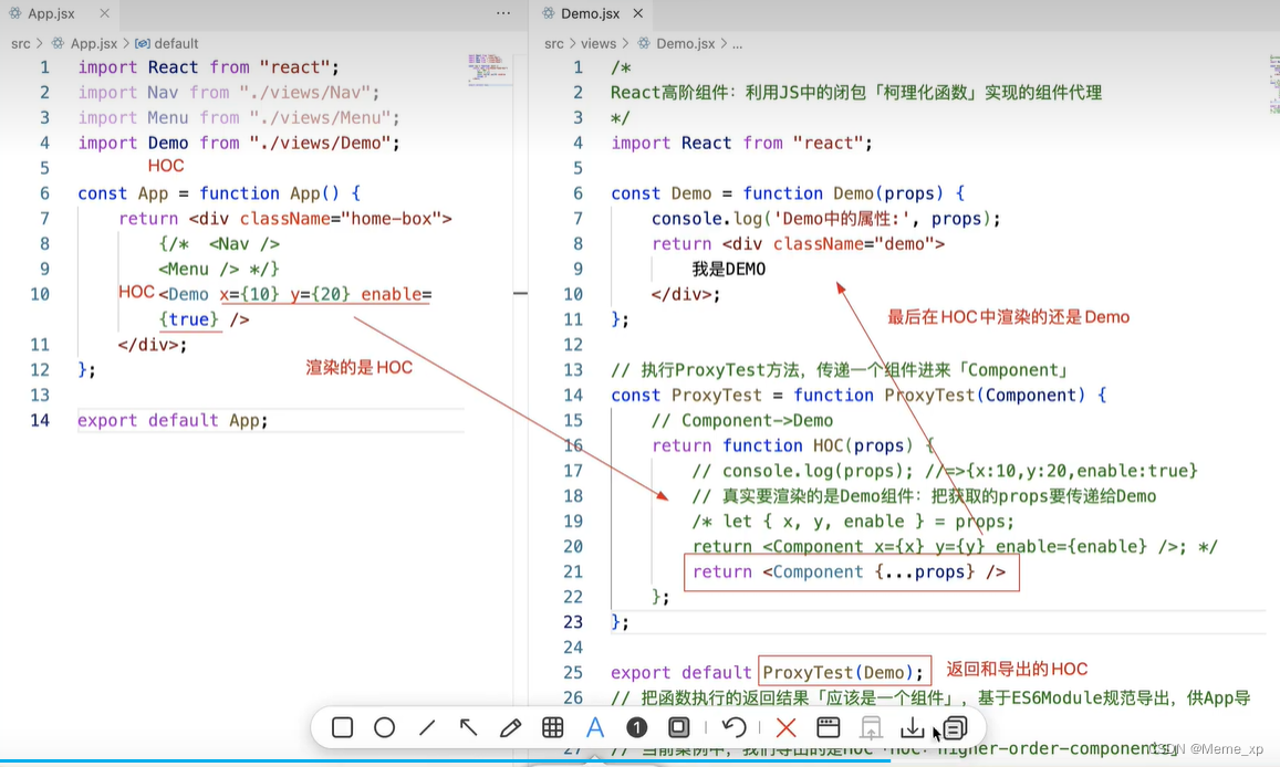 React中的HOC高阶组件处理