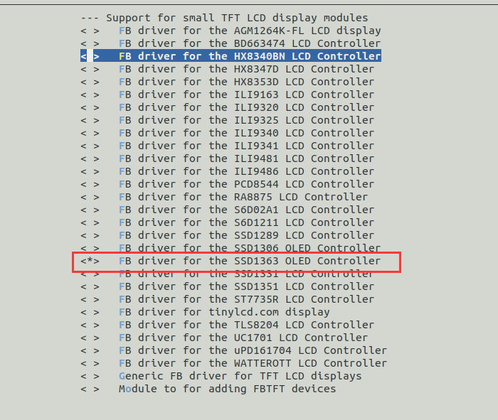 linux：framebuffer驱动之ssd1363驱动和fbtft驱动修改