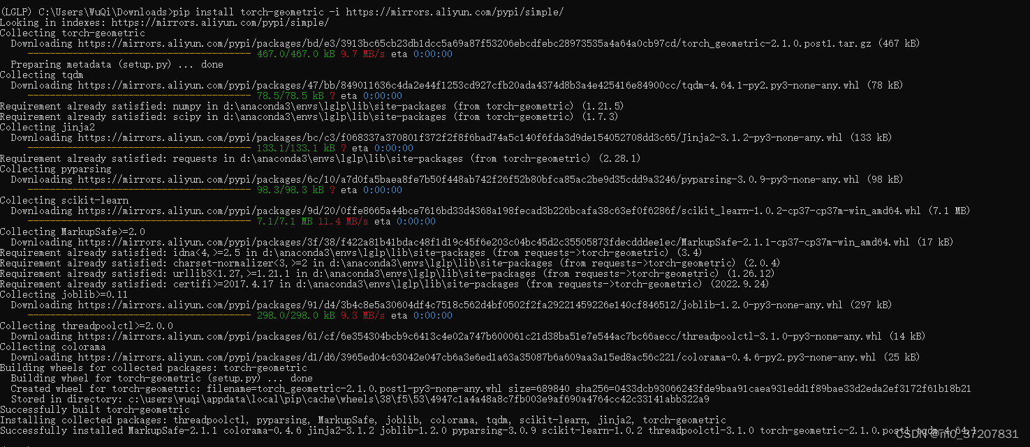 torchgeometric本地whl安装_torch whlCSDN博客