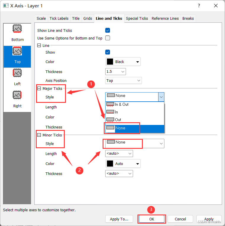 origin图表添加边框的方法