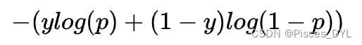 −(ylog(p)+(1−y)log(1−p))