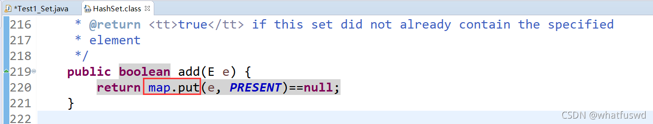4.5.8 Set接口与HashSet