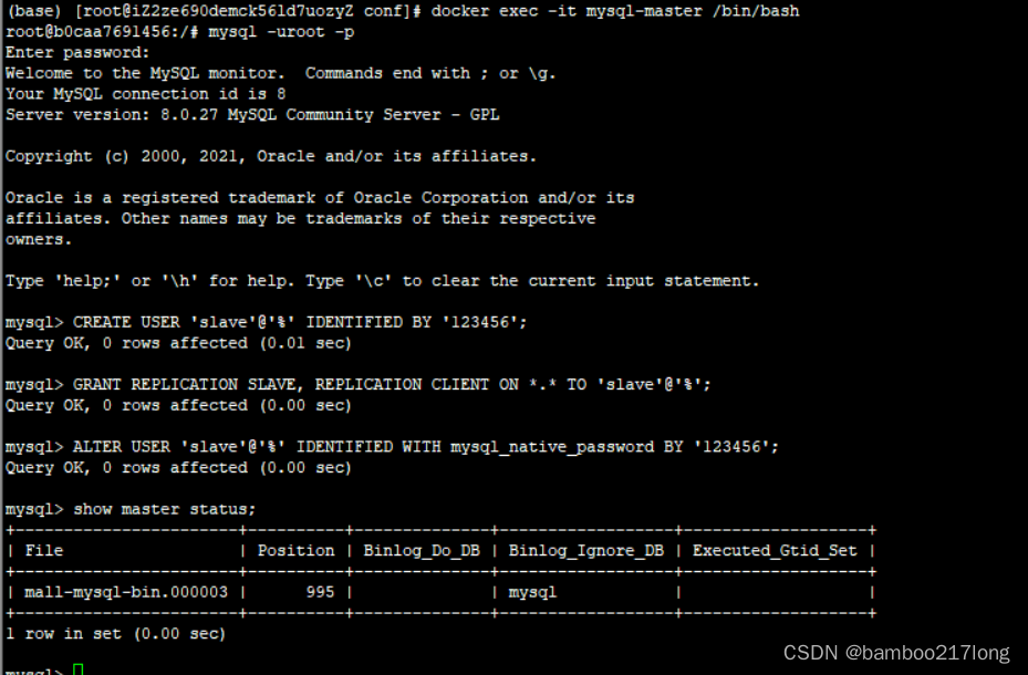 二、docker配置mysql主从复制_docker拷贝mysql的my.cnf文件到本地CSDN博客