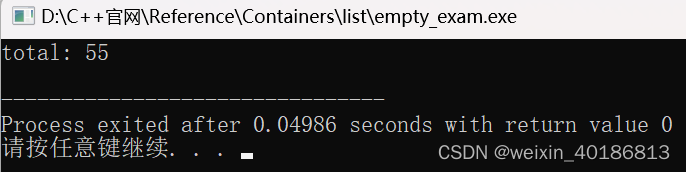 C++ Reference: Standard C++ Library reference: Containers: list: list: empty