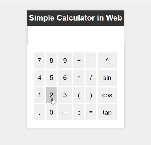 Web Calculators Based on HTML, JS and CSS-CSDN博客