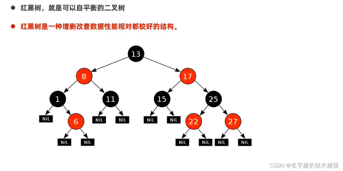 **红黑树：**