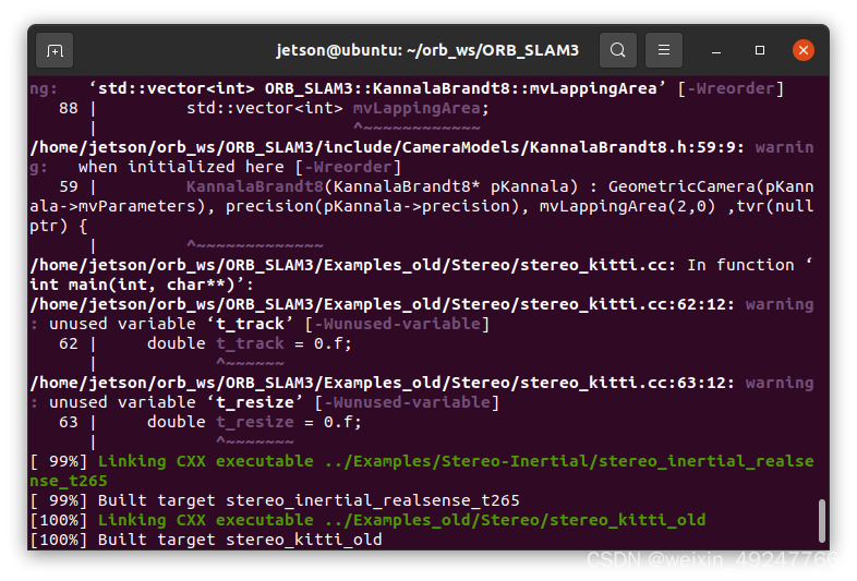 Jetson Orin NX + RealSensed455 + Ubuntu20.04部署orbslam3_d455 orbslam3