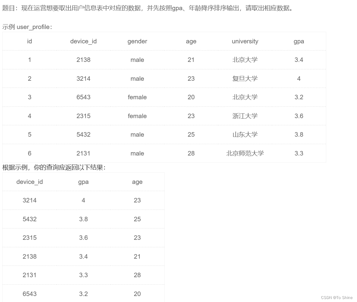 MySQL数据库基本操作-DQL-排序查询