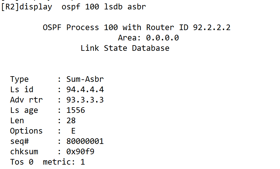 OSPF（LSA详解及FA地址）