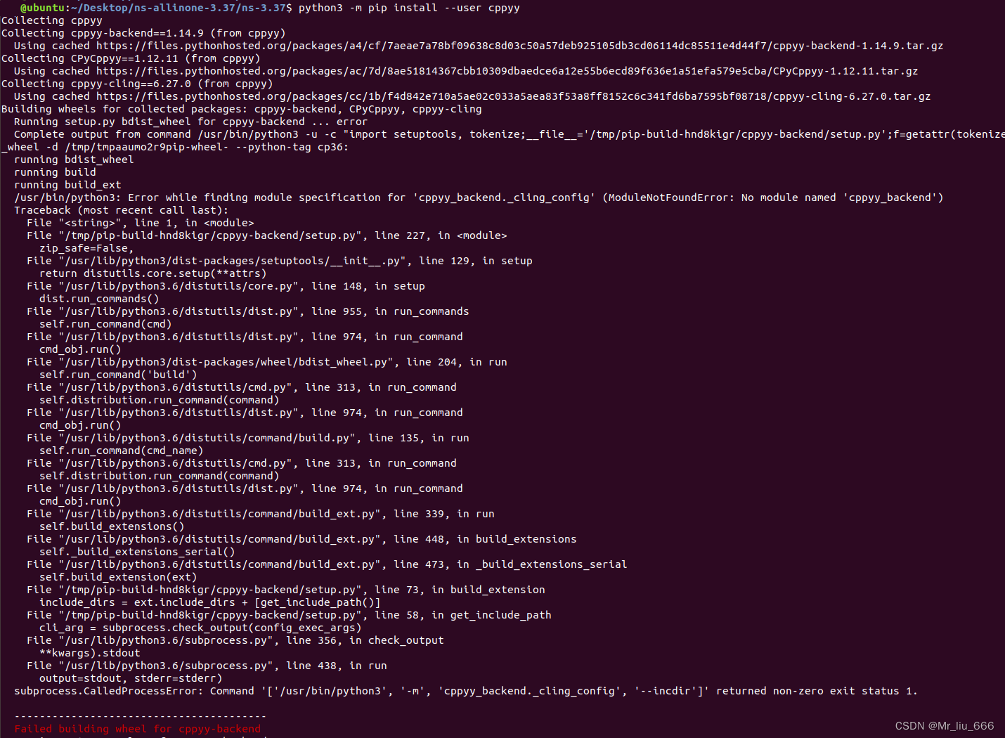 Failed Building Wheel For Cppyy-backend_ns3_pyviz_ns3.37_PyViz ...