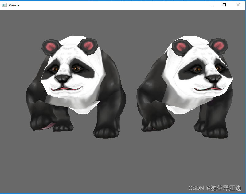 Panda3d导入两个熊猫父节点不同