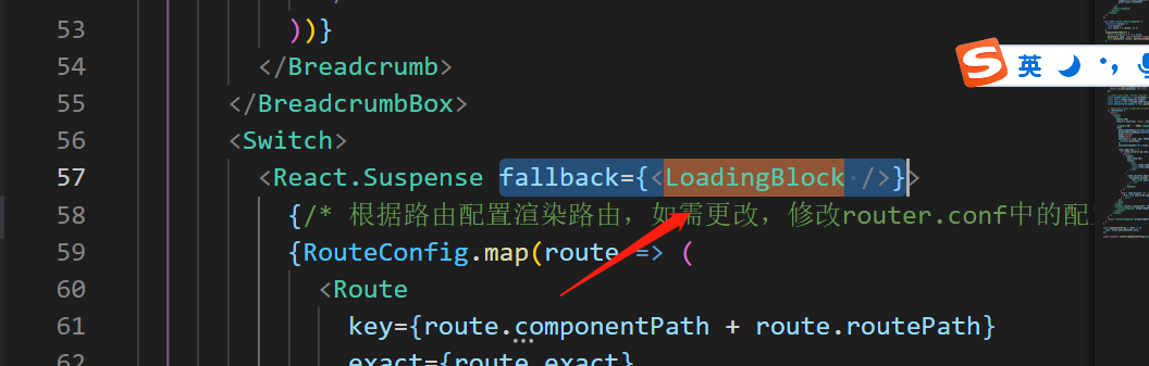 错误Error: A React component suspended while rendering, but no fallback ...