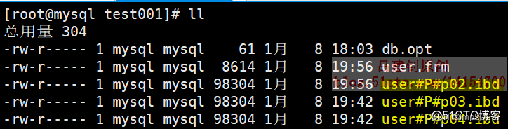 MySQL分区分表（1）