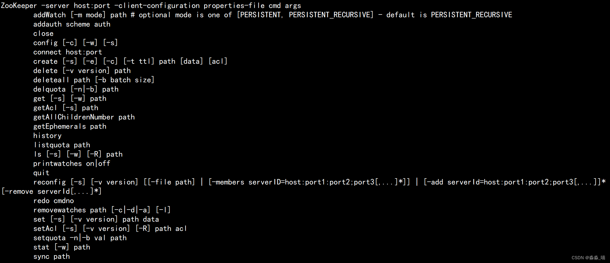 Zookeeper技术栈之客户端连接和shell基本操作_客户端连接zkCSDN博客