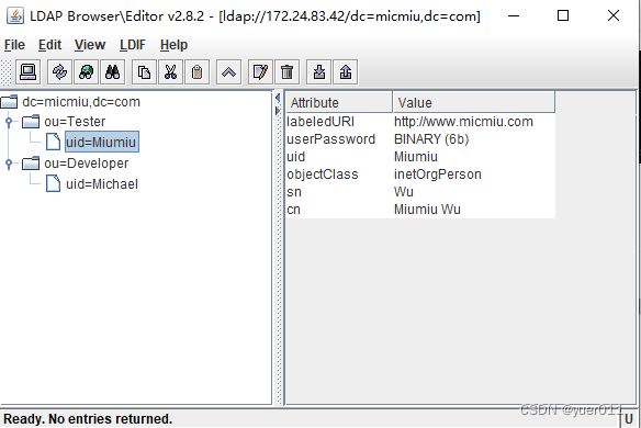 Windowds10安装LDAP服务器和客户端及遇到问题的整理