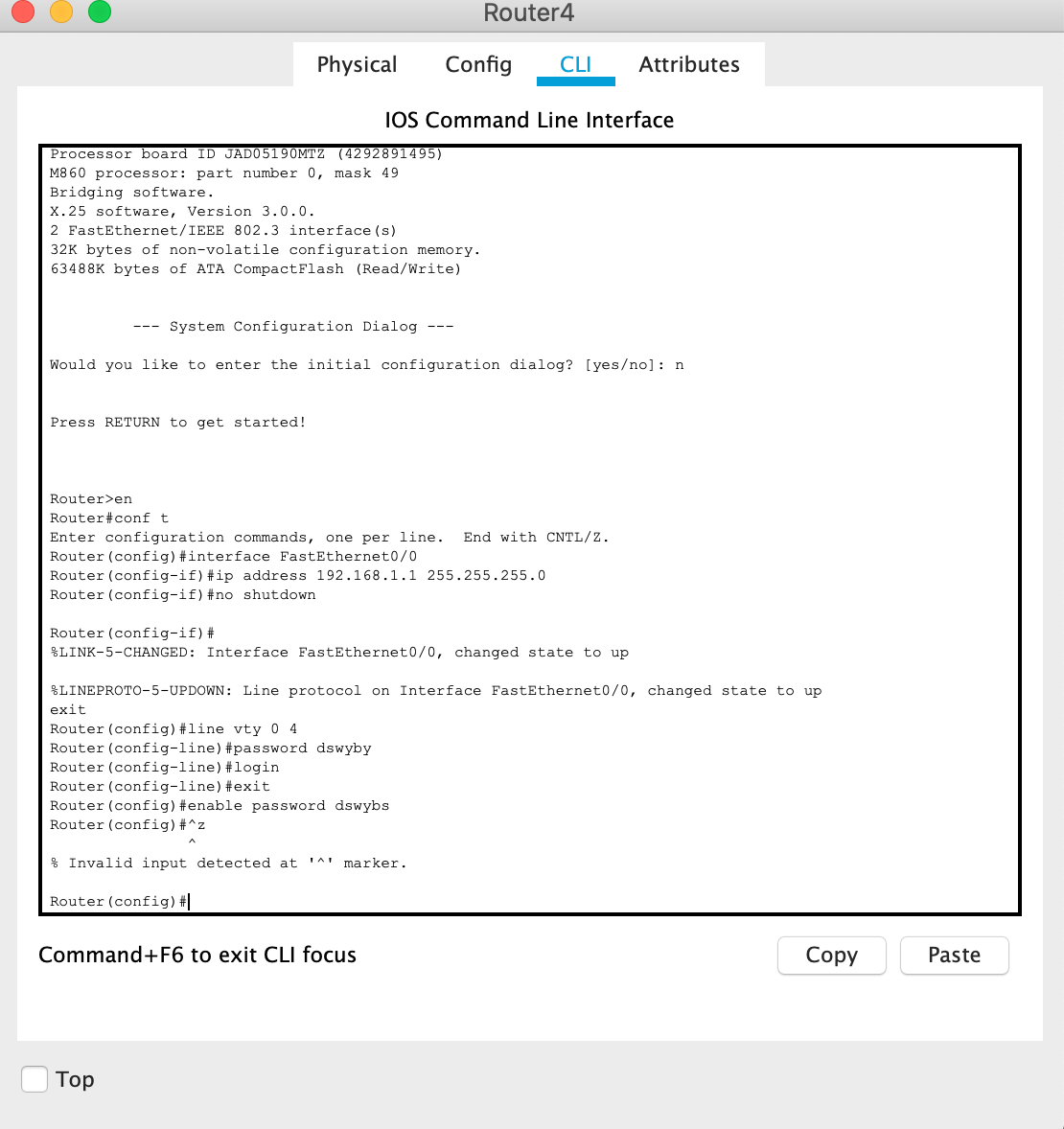 计算机网络之Cisco Packet Tracer 实验