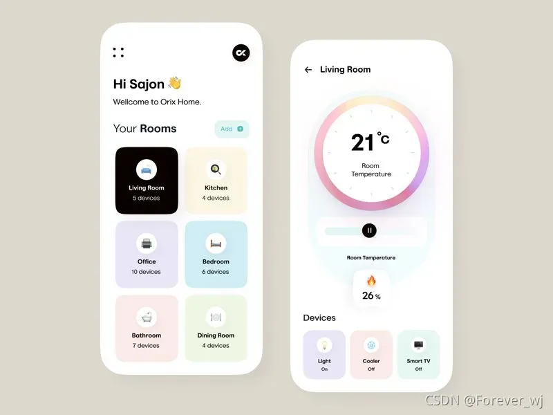 Smart Home App by Sajon