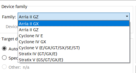 Quartus II下载器件库
