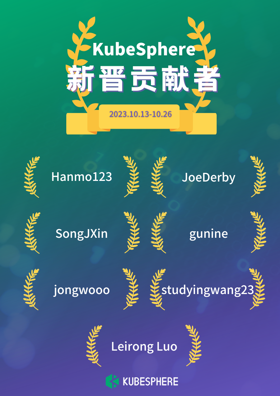 KubeSphere 社区双周报 | KubeKey 支持 Web UI | 2023.10.13-10.26