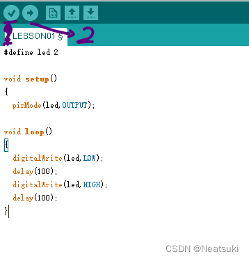 arduino嵌入式1，LED闪烁案例