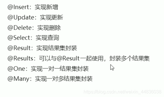 常用注解标签