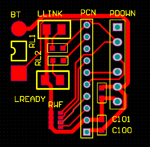 ▲ 图2.2 转接板PCB图