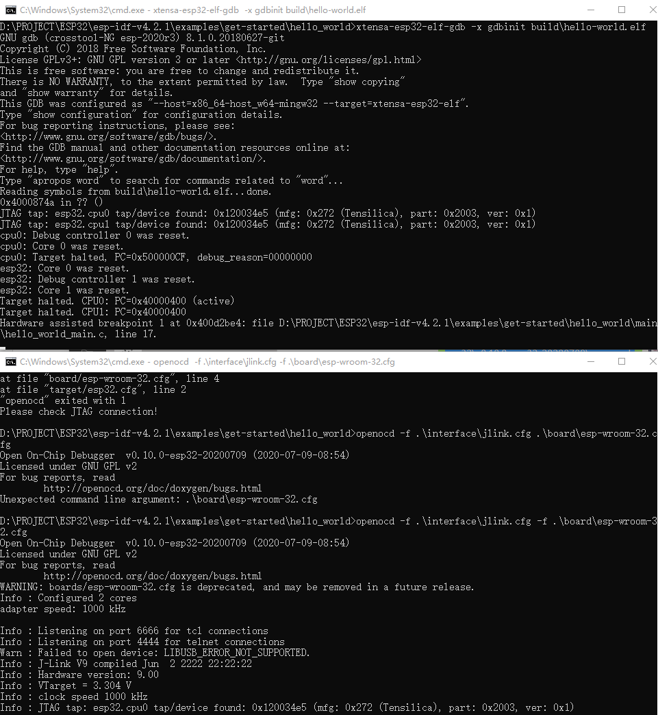 ESP32程序调试 Win10 使用OPENOCD及GDB工具_esp32openocd-CSDN博客