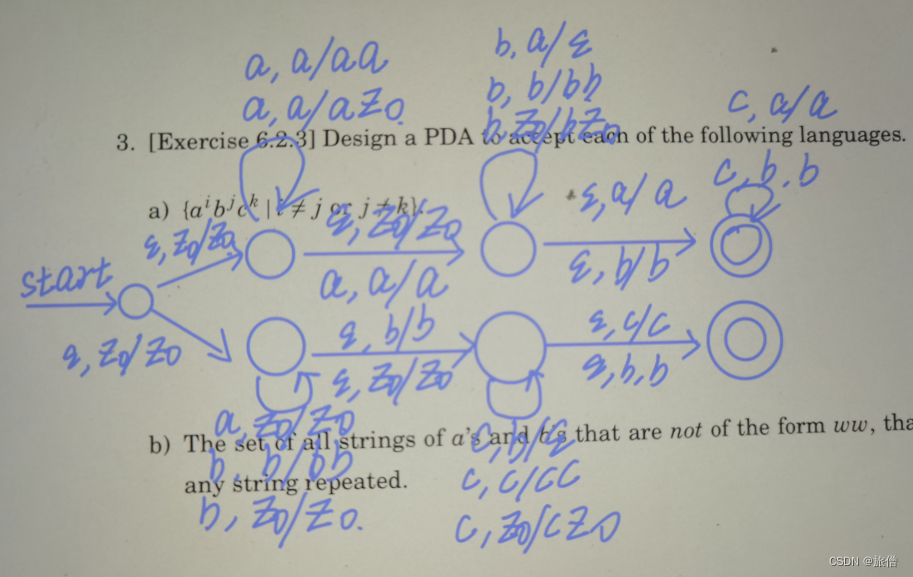 形式语言和自动机总结---PDA下推自动机