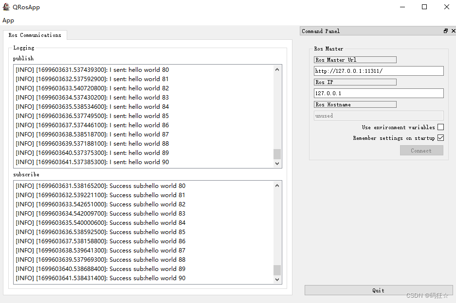 win10 下 ros + Qt 工程CMakeLists.txt