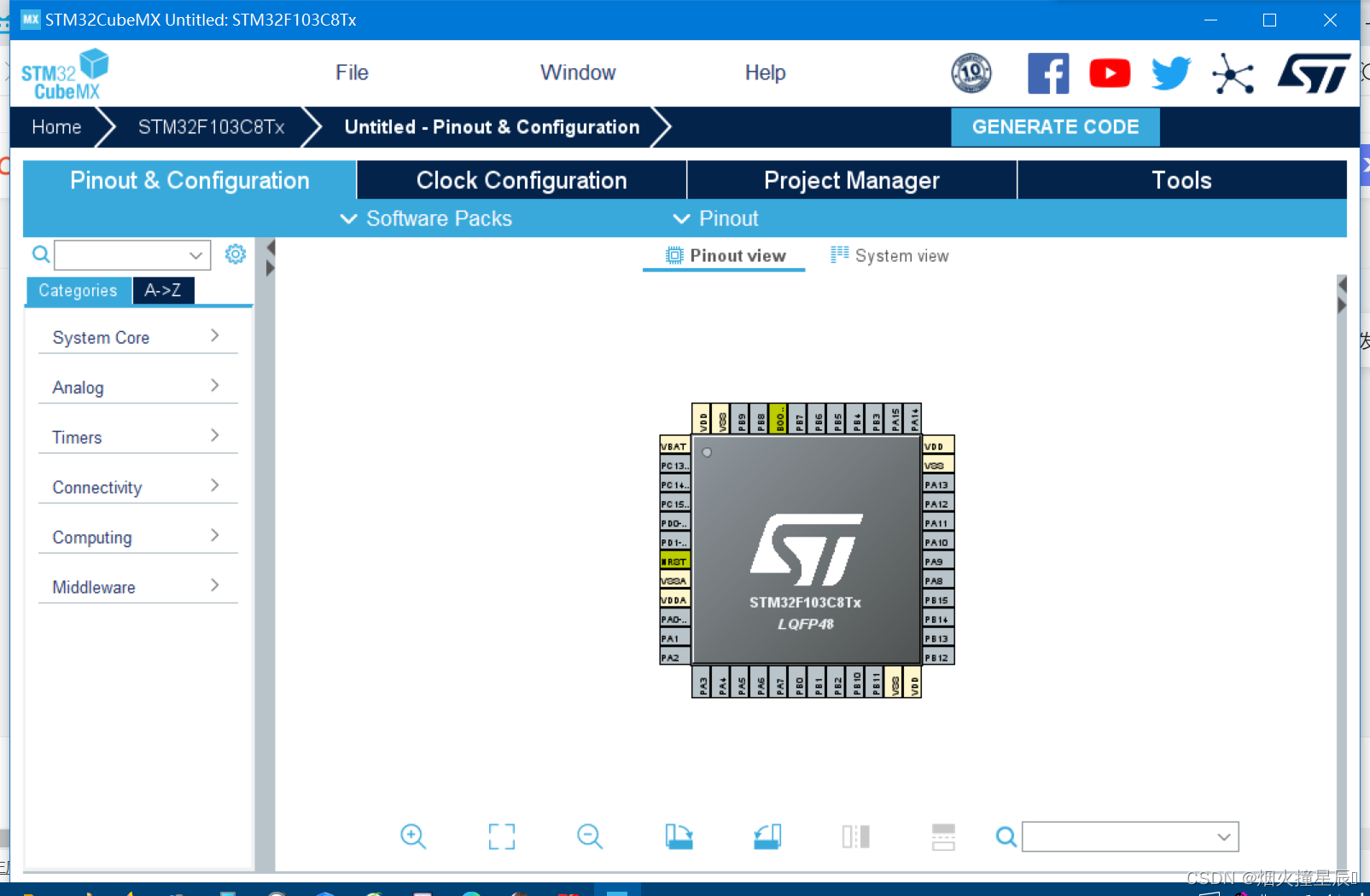 stm32f103c8t6gpio