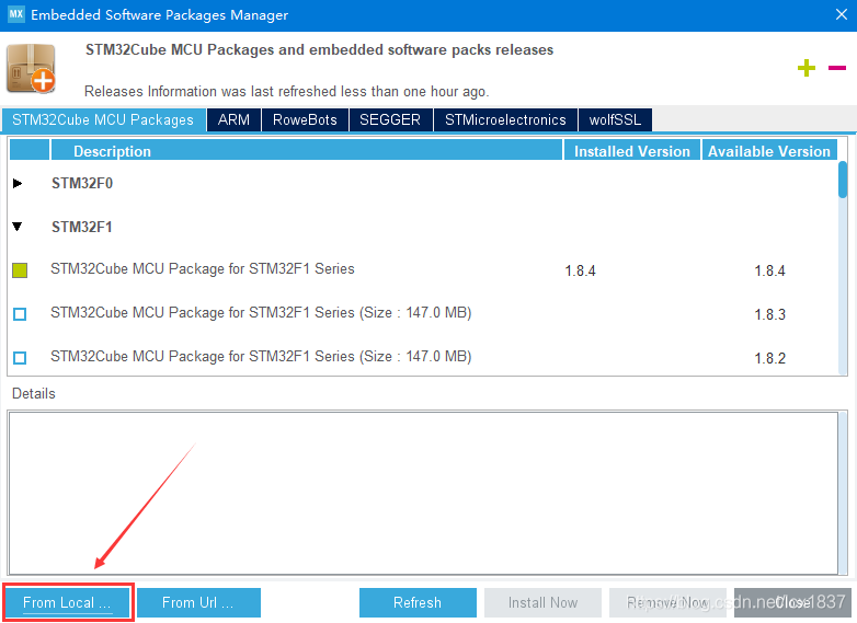 STM32CubeMX 安装固件支持包