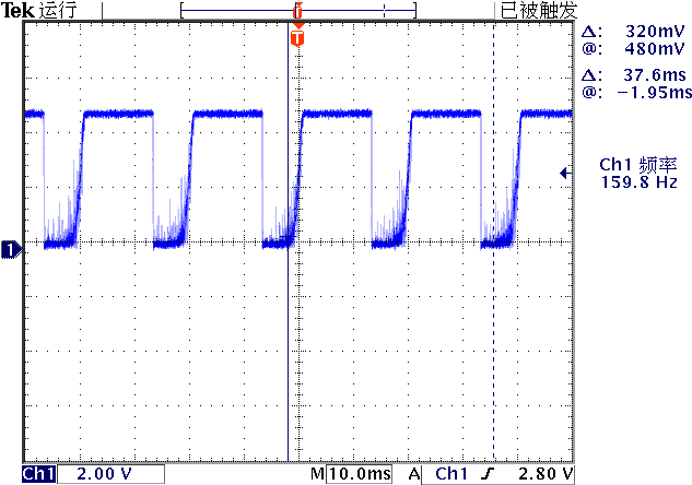 ▲ 图2.1.5 只使用一个BC547-B对应的波形