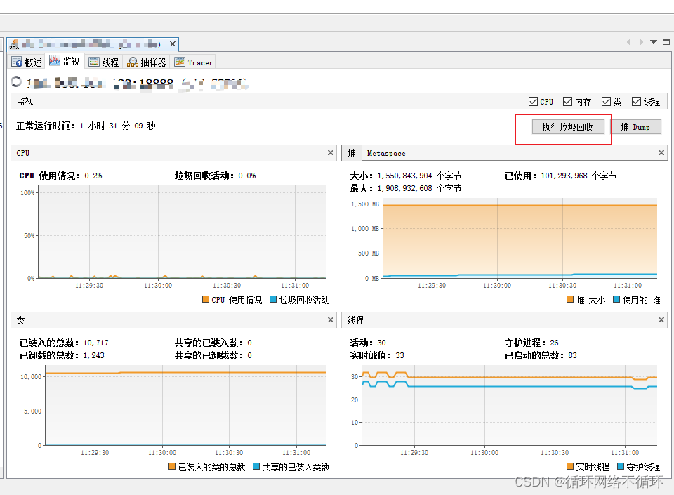 jvisualvm远程监控Java程序