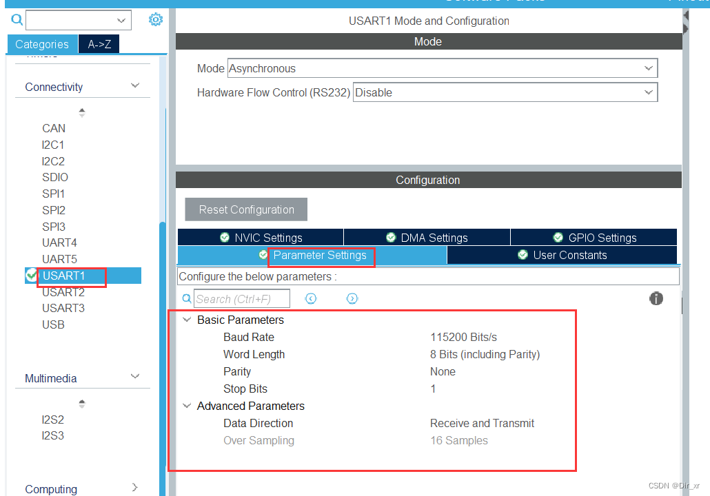 Parameter Settings