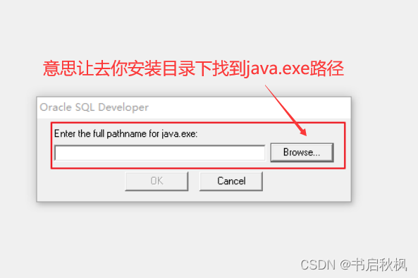 首次使用Oracle SQL Developer 提示: enter the full pathname for java.exe-CSDN博客