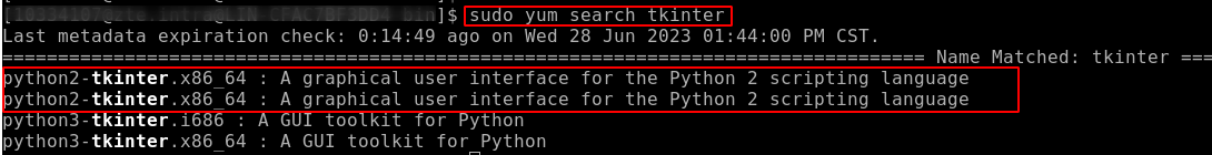 python2.7环境解决ImportError: No module named Tkinter