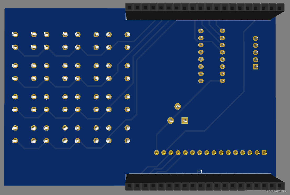 PCB3D图背面