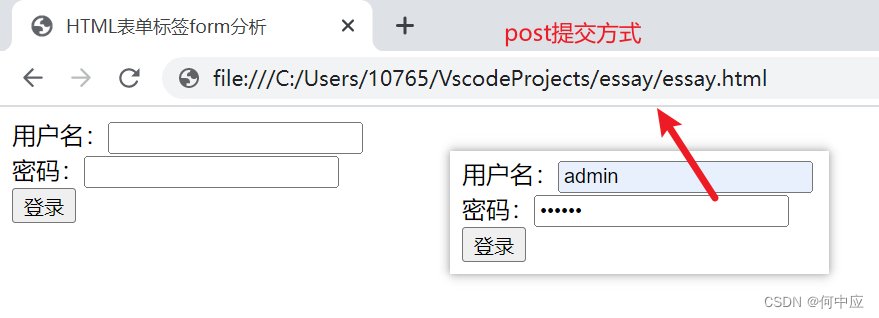 HTML表单标签form分析