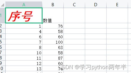 编程小白的自学笔记十六（python办公自动化操作EXCEL表格）