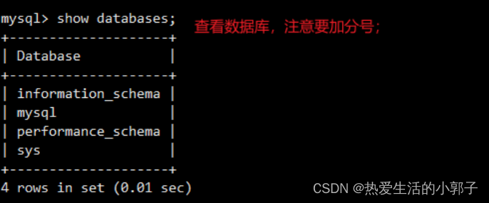 MySQL——【数据库的基本操作】