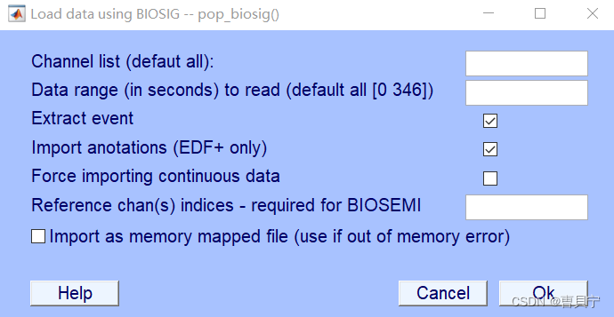 导入EDF后出现该界面