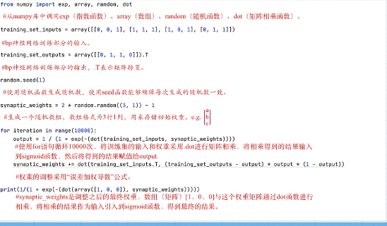 BP神经网络预测模型