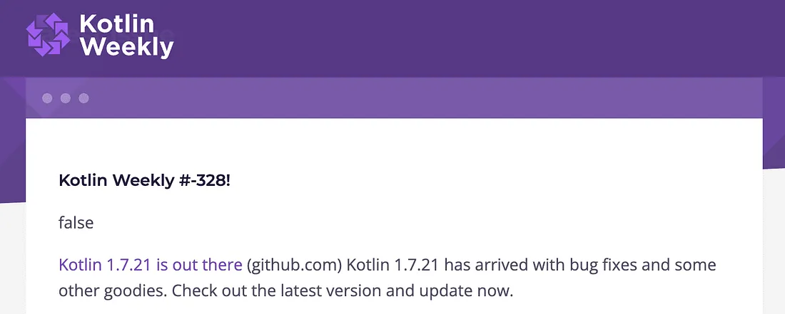 kotlin weekly