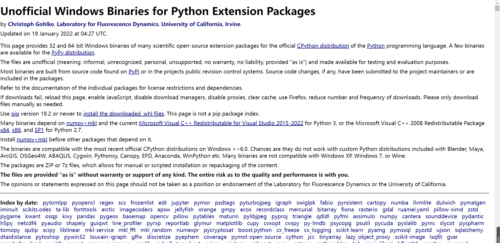 python各种库的安装_ad常用软件库