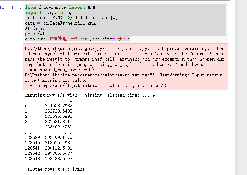 Valueerror: Expected 2D Array, Got 1D Array Instead_